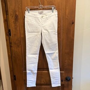 Hollister Women's White Skinny Jeans 5R/27W 31L